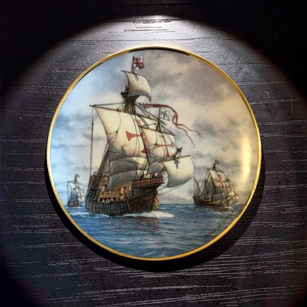 The First Voyage Limited Edition Collectors Plate by Franklin Mint